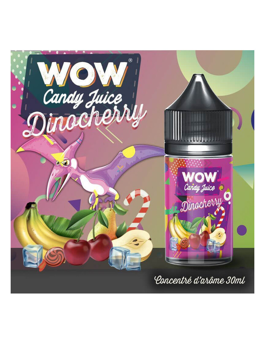Konzentrat Dinocherry 30ml - Wow Candy Juice Dino - Made In Vape