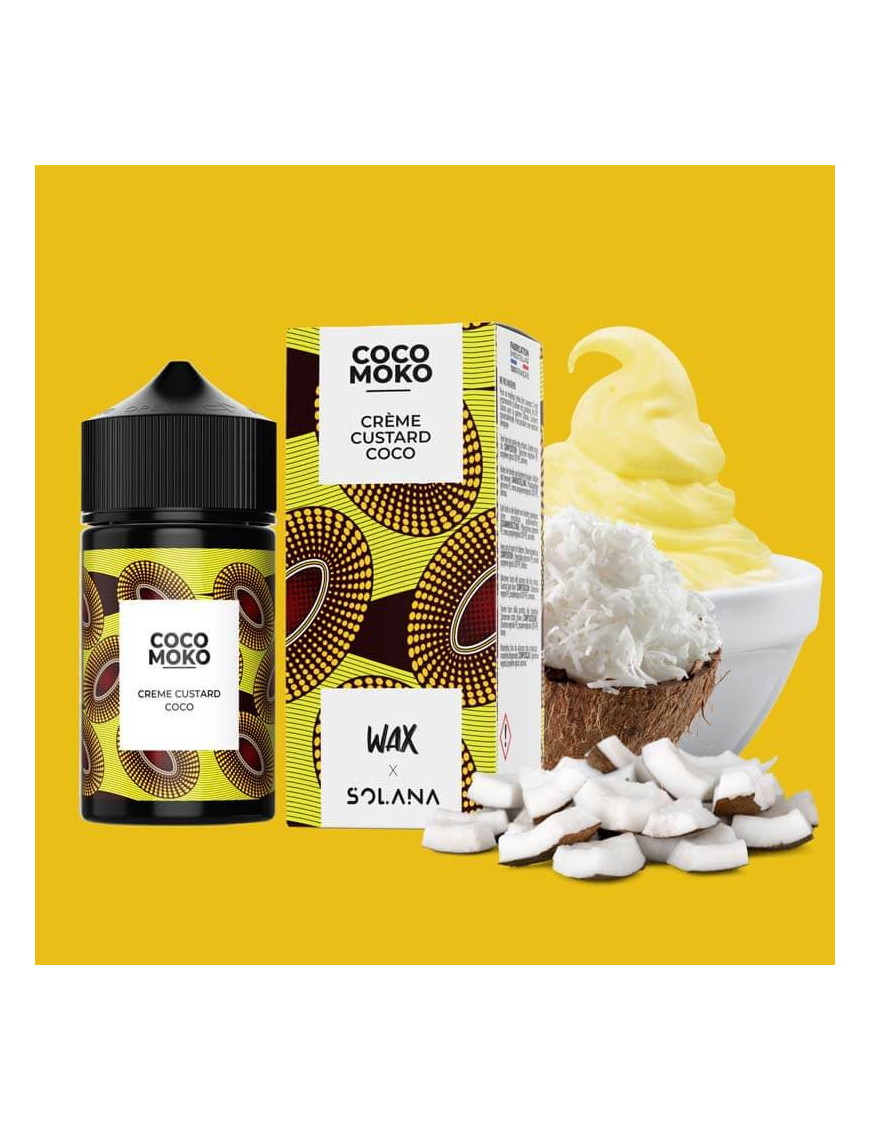 Coco Moko 50 ml – 0 mg Nikotin | Wax – Solana – Kokos Custard Liquid