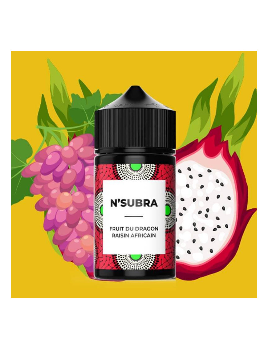 N’Subra 50 ml – 0 mg Nikotin | Wax – Solana – Traube Drachenfrucht Liquid