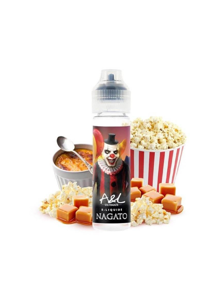 Nagato 50 ml – 0 mg Nikotin | Ultimate – A&L – Popcorn Karamell Crème Brûlée Liquid