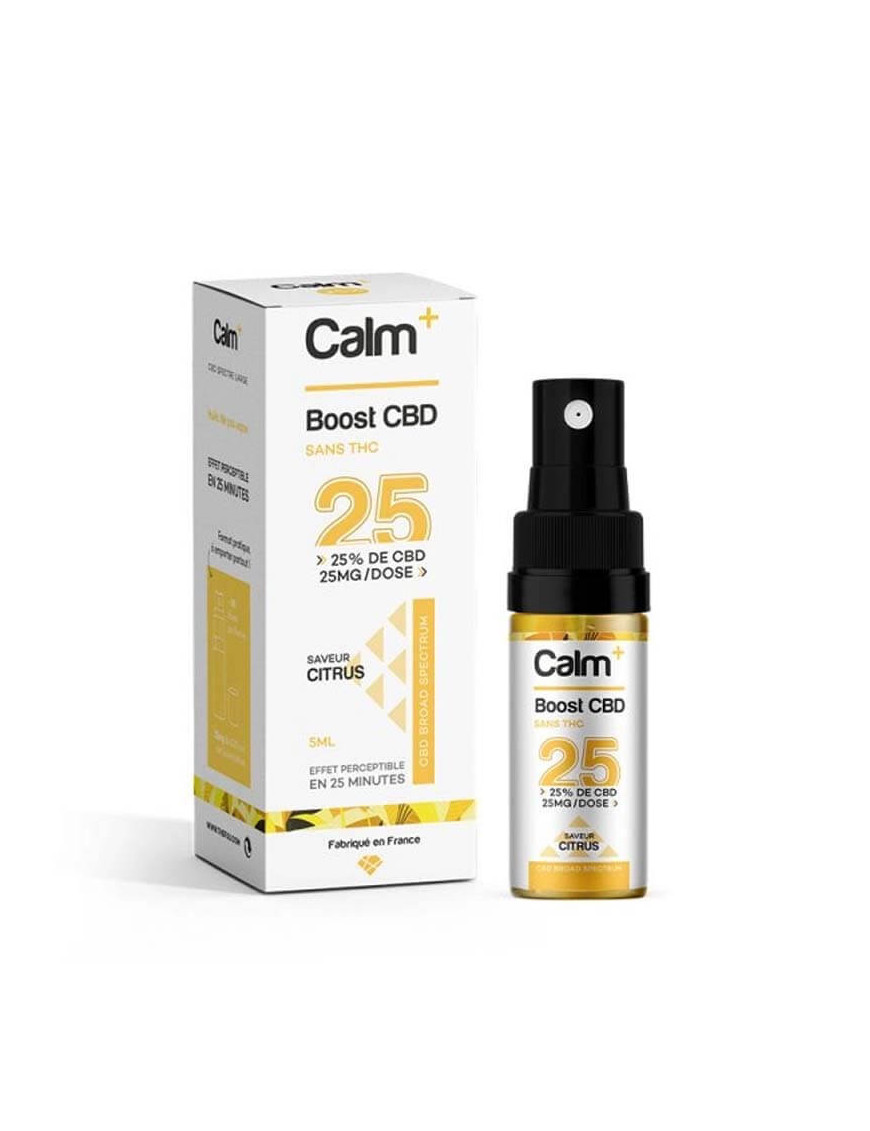 Spray Boost CBD 25 % – CALM+ | 25 mg pro Sprühstoß – THC-frei
