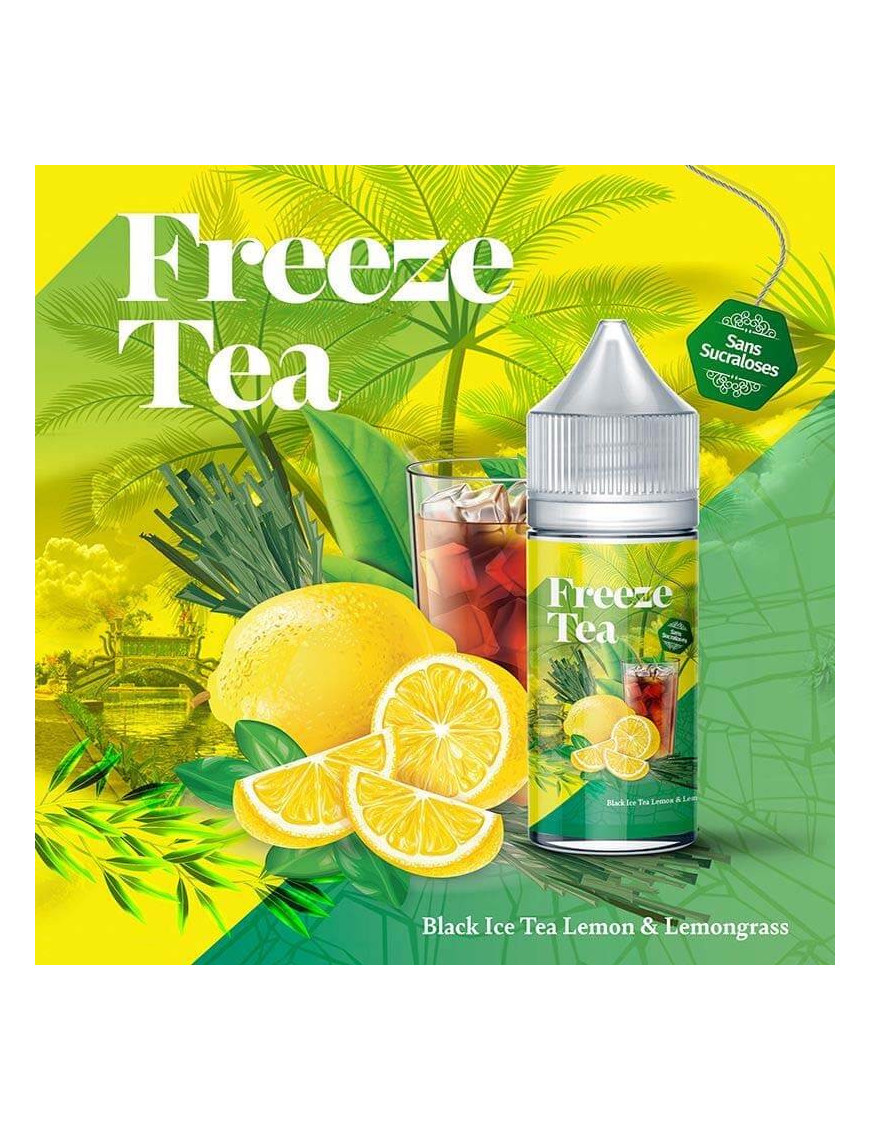 Concentré Black Ice Tea Lemon & Lemongrass 30 ml – Freeze Tea – Made In Vape