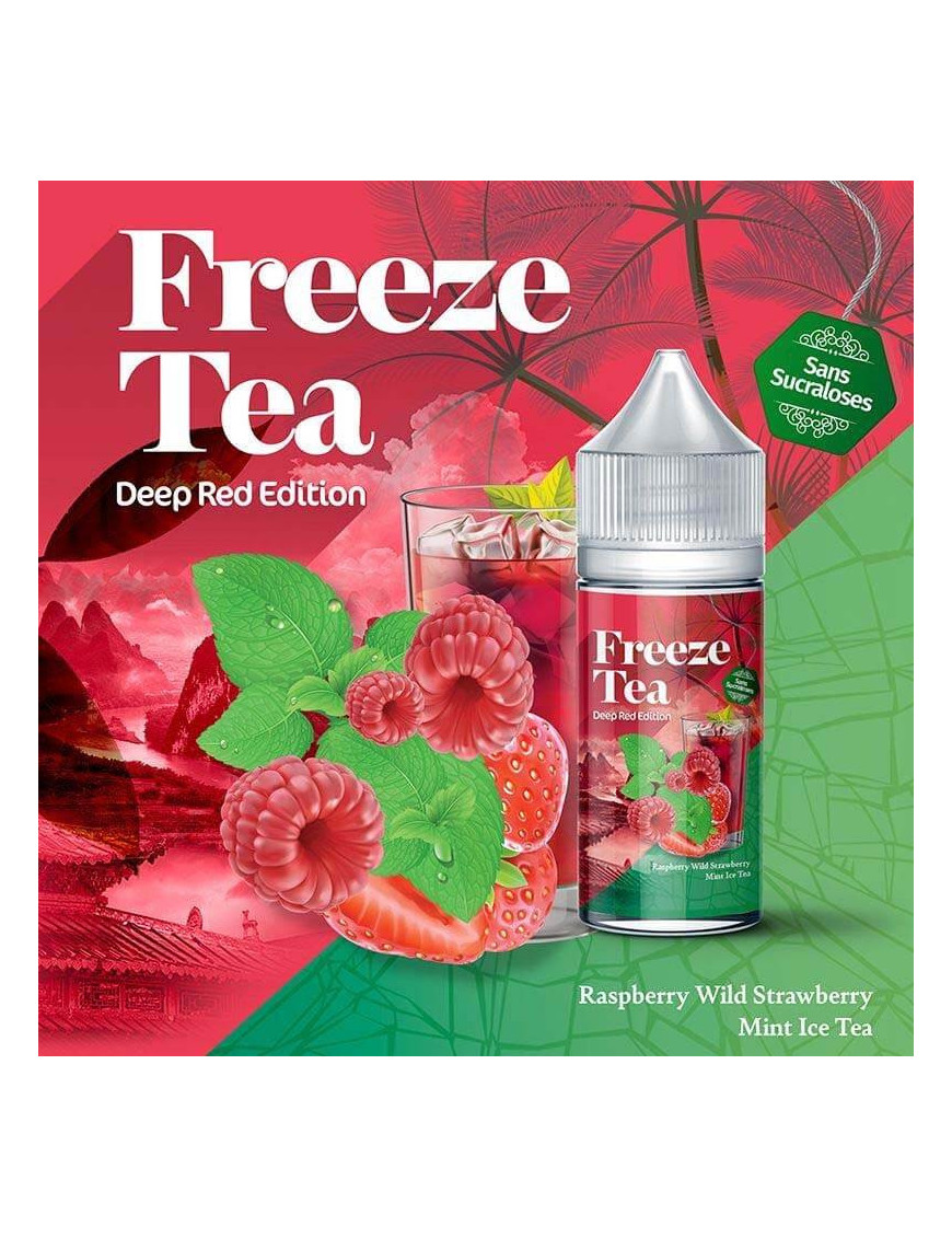 Concentré Raspberry Mint & Wild Strawberry Ice 30 ml – Freeze Tea – Made In Vape