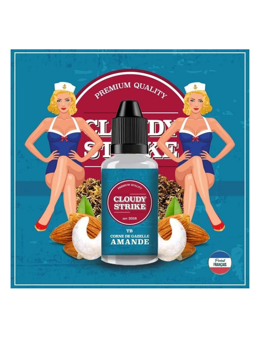 Concentré TB Corne de Gazelle Amande 30 ml – Cloudy Strike – Made In Vape