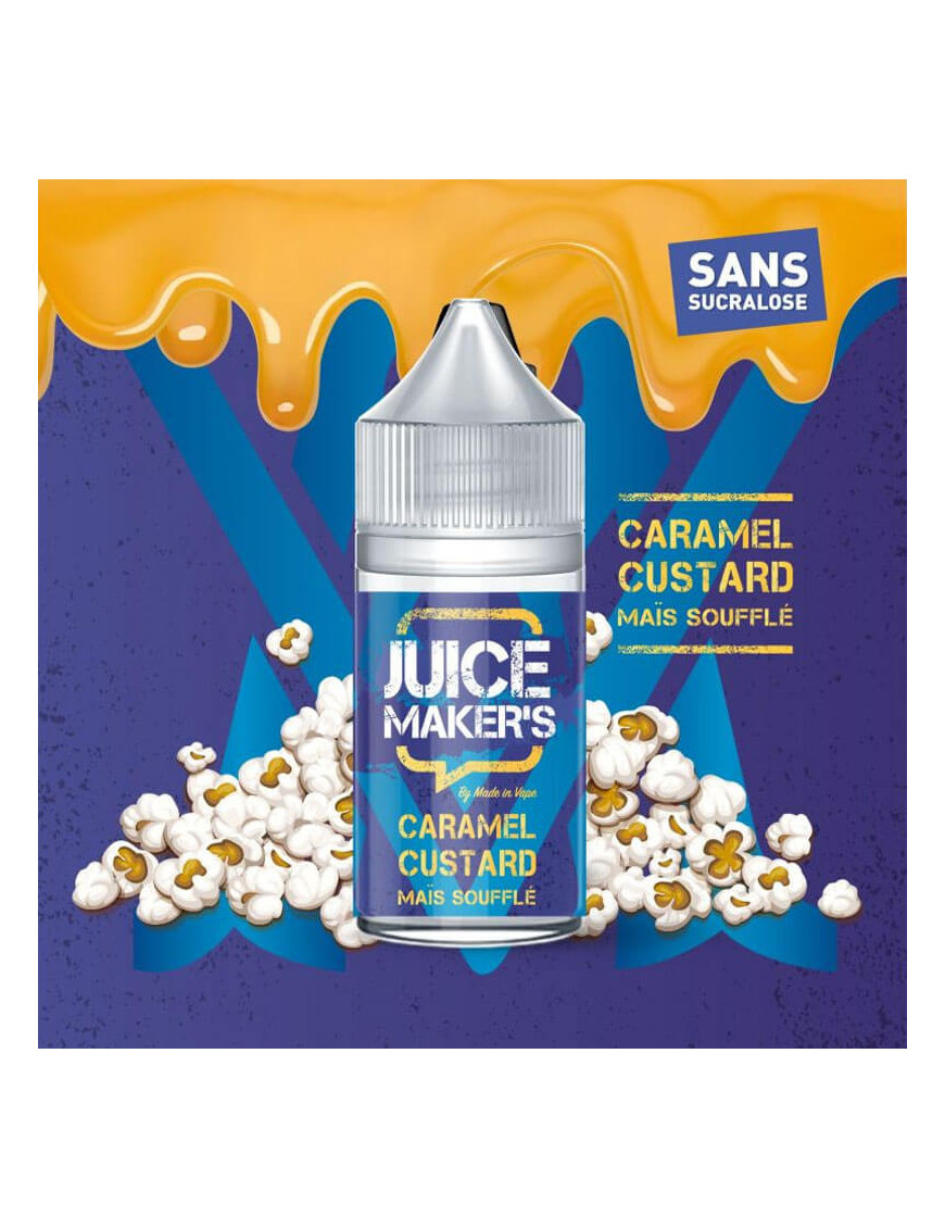 Concentré Caramel Custard Maïs Soufflé 30ml - Juice Maker's - Made In Vape