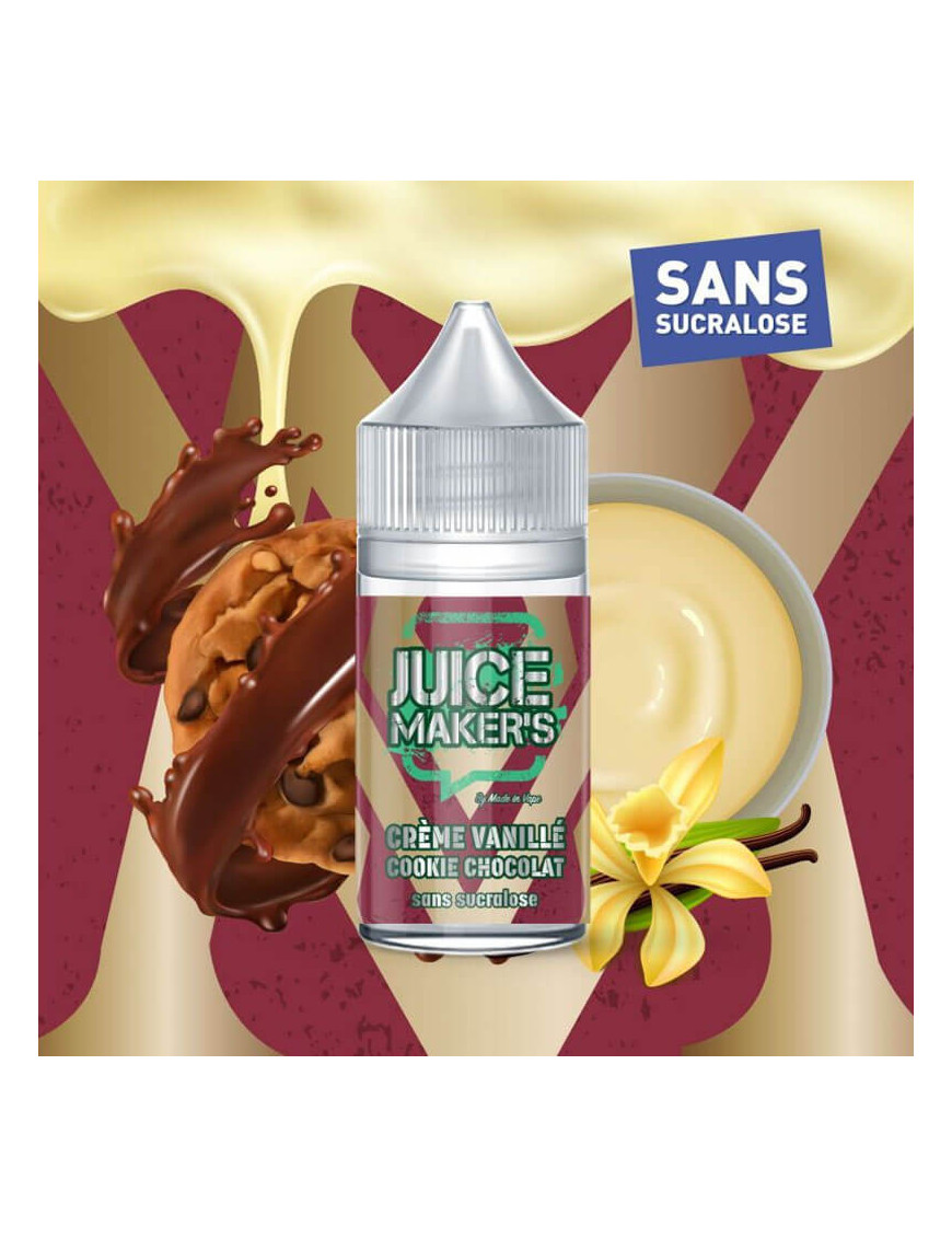 Concentré Crème Vanille Cookie Chocolat 30ml - Juice Maker's - Made In Vape