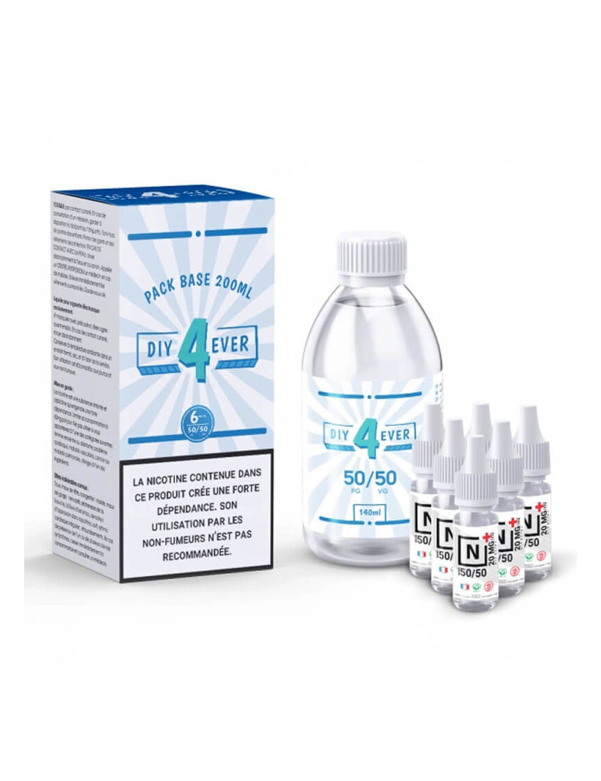 DIY4EVER 200ml 50PG/50VG - DIY-Basis 6mg Nikotin
