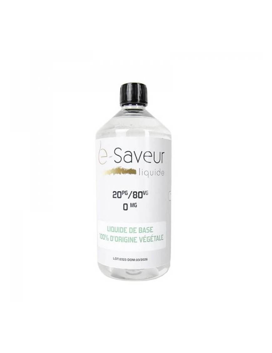 Base 20PG/80VG 1L – e-Saveur | Neutrale Basis für DIY E-Liquid
