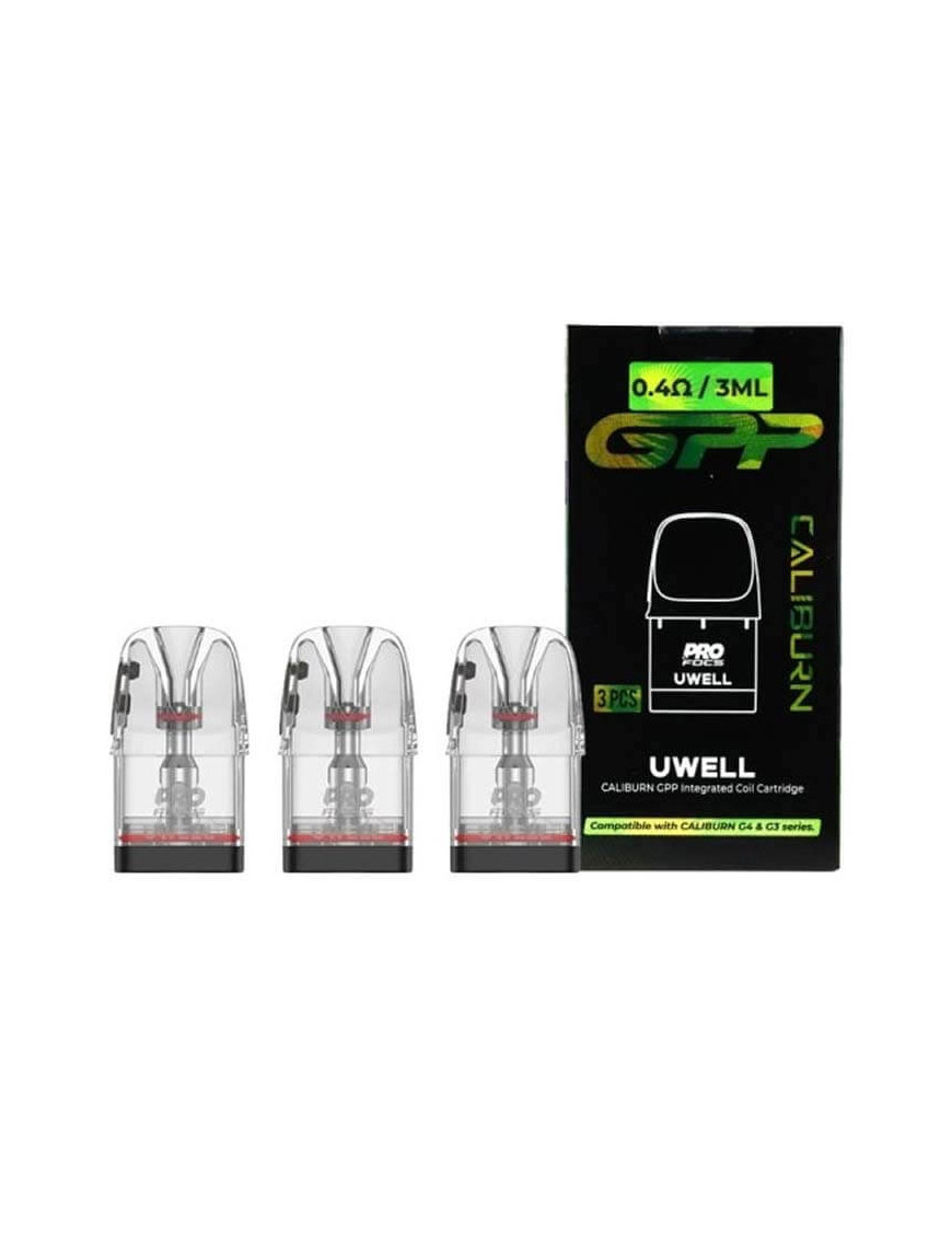 Cartouches GPP 0.4 / 0.6 / 0.9 Ω 3 ml (3 pcs) – Uwell