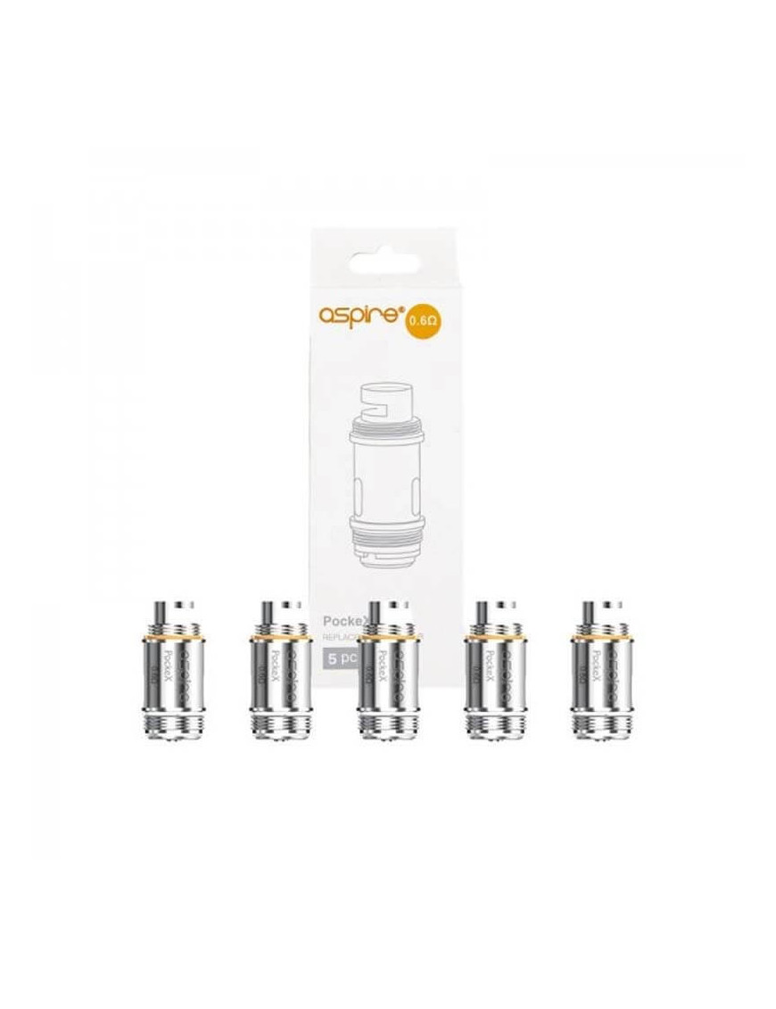 PockeX Widerstände 0,6 / 1,2 Ω (5 Stück) – Aspire