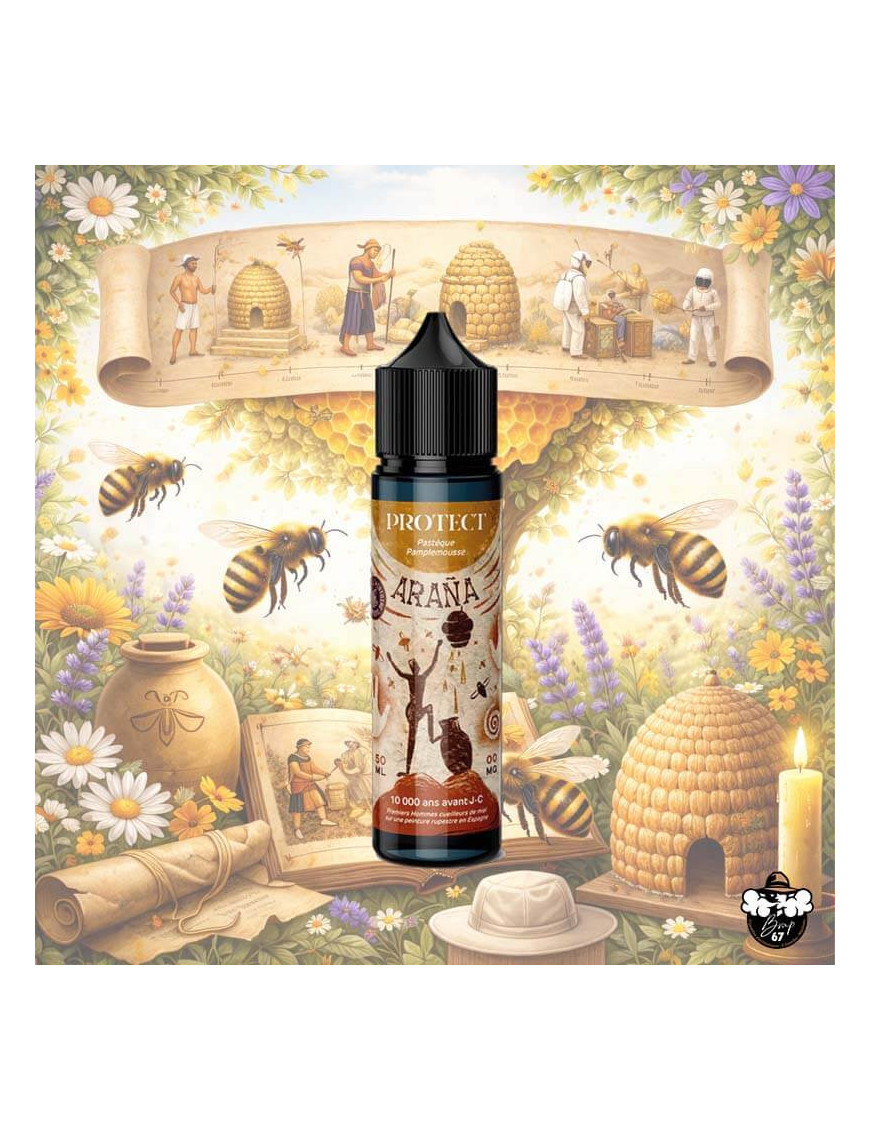 Araña 50 ml – E‑liquide Pastèque Pamplemousse Frais – Mellifère Protect