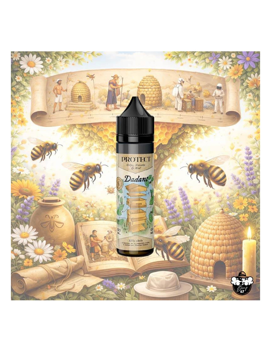 Dadant 50 ml – E‑liquide Crêpe Noisette Miel – Mellifère Protect