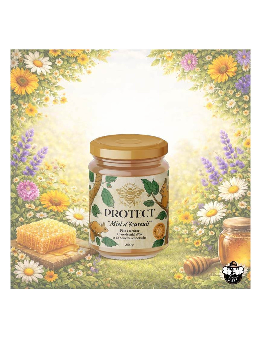 Eichhörnchen-Honig 250 g – Protect – Honig mit Haselnuss