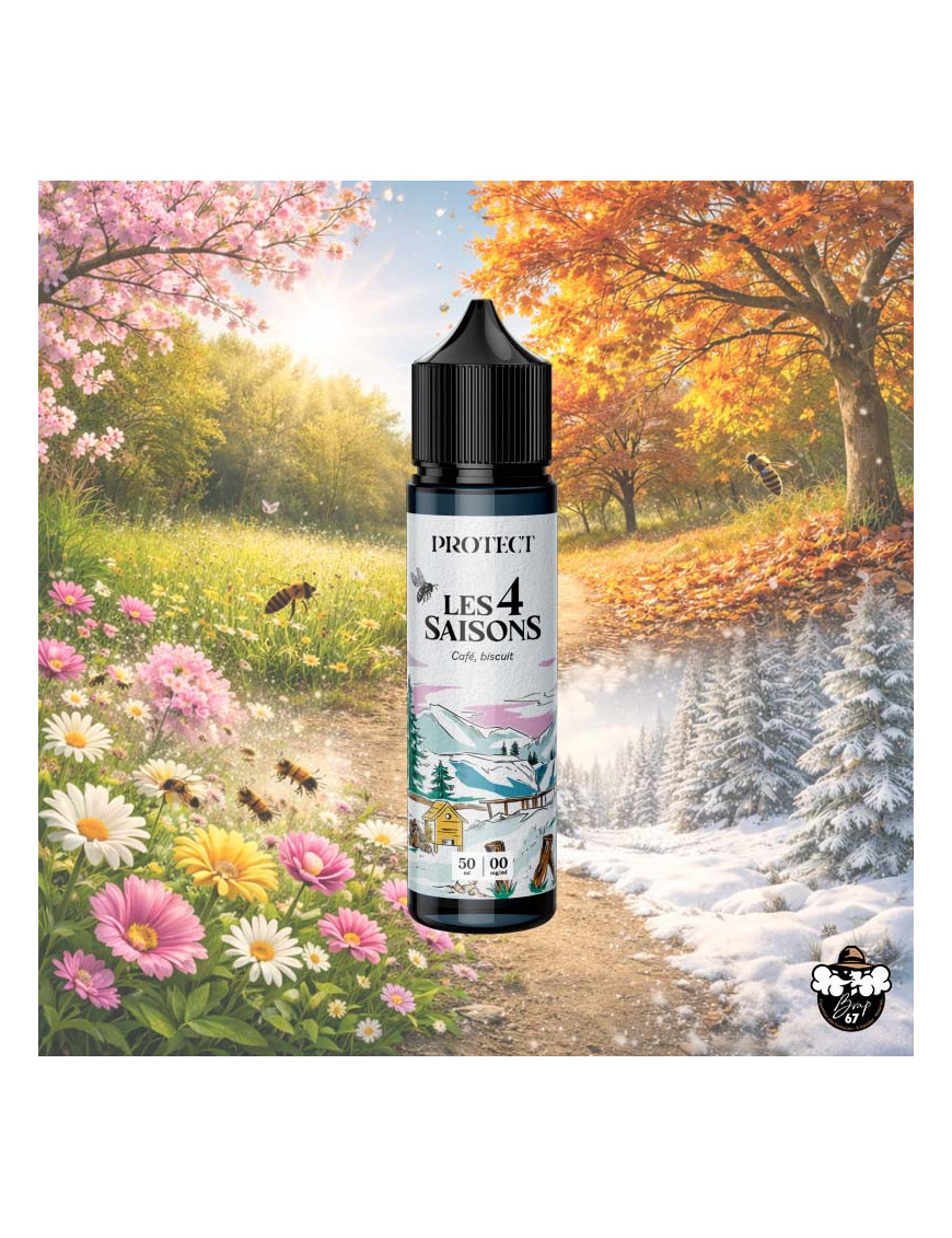 Café biscuit 50 ml 0 mg – Protect | Les 4 Saisons
