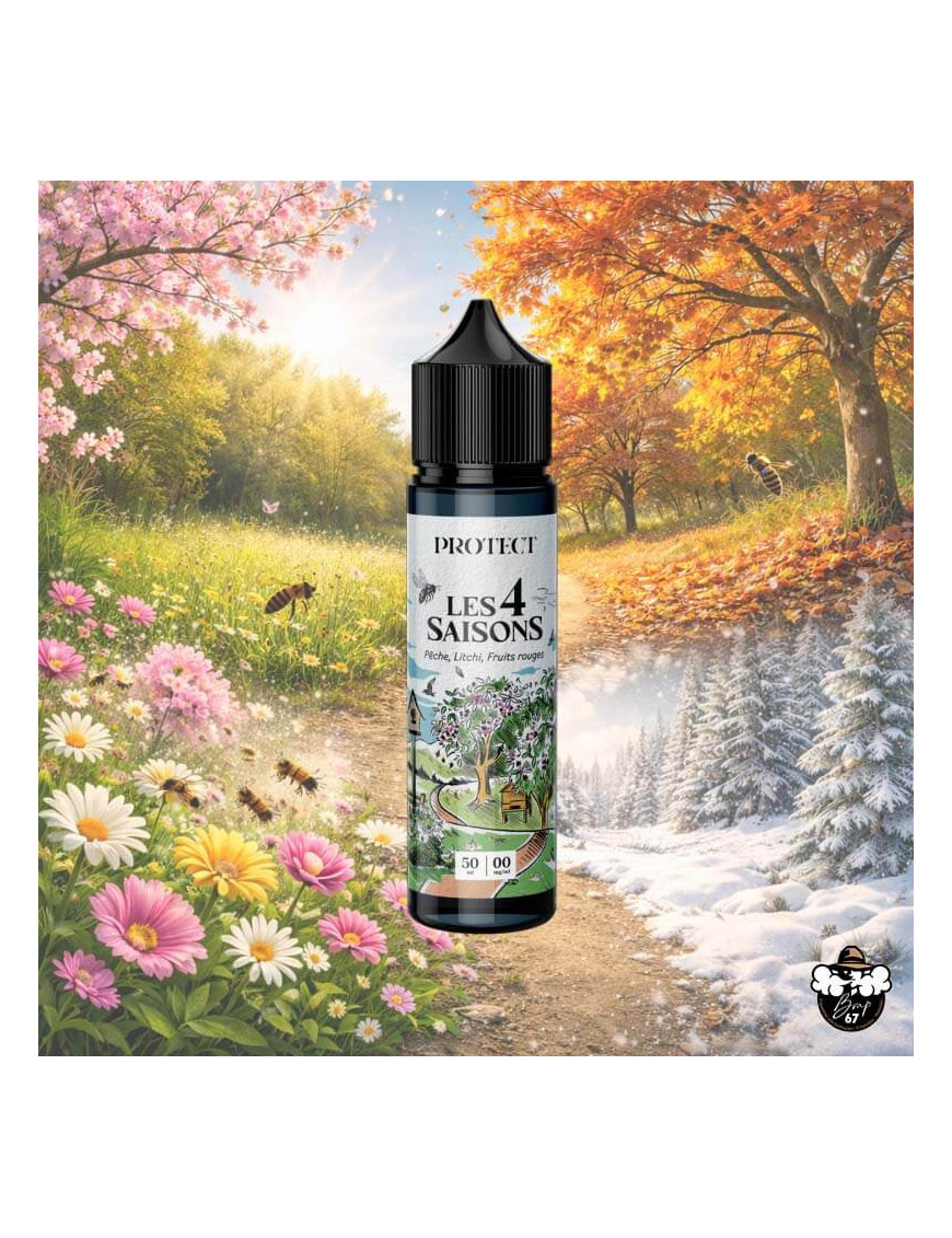 Pêche Litchi Fruits Rouges 50ml 0 mg – Protect