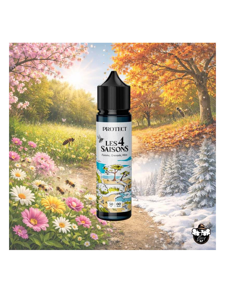 Pomme Grenade Mûre 50ml 0 mg – Protect | Les 4 Saisons