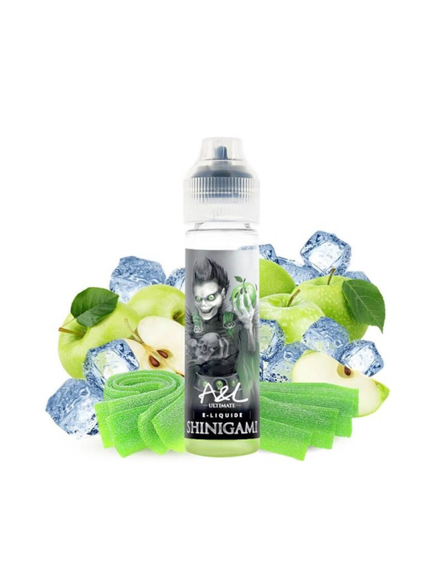 Shinigami 0mg 50ml - Ultimate von A&L | E-Liquid grüner Apfelbonbon mit Frische