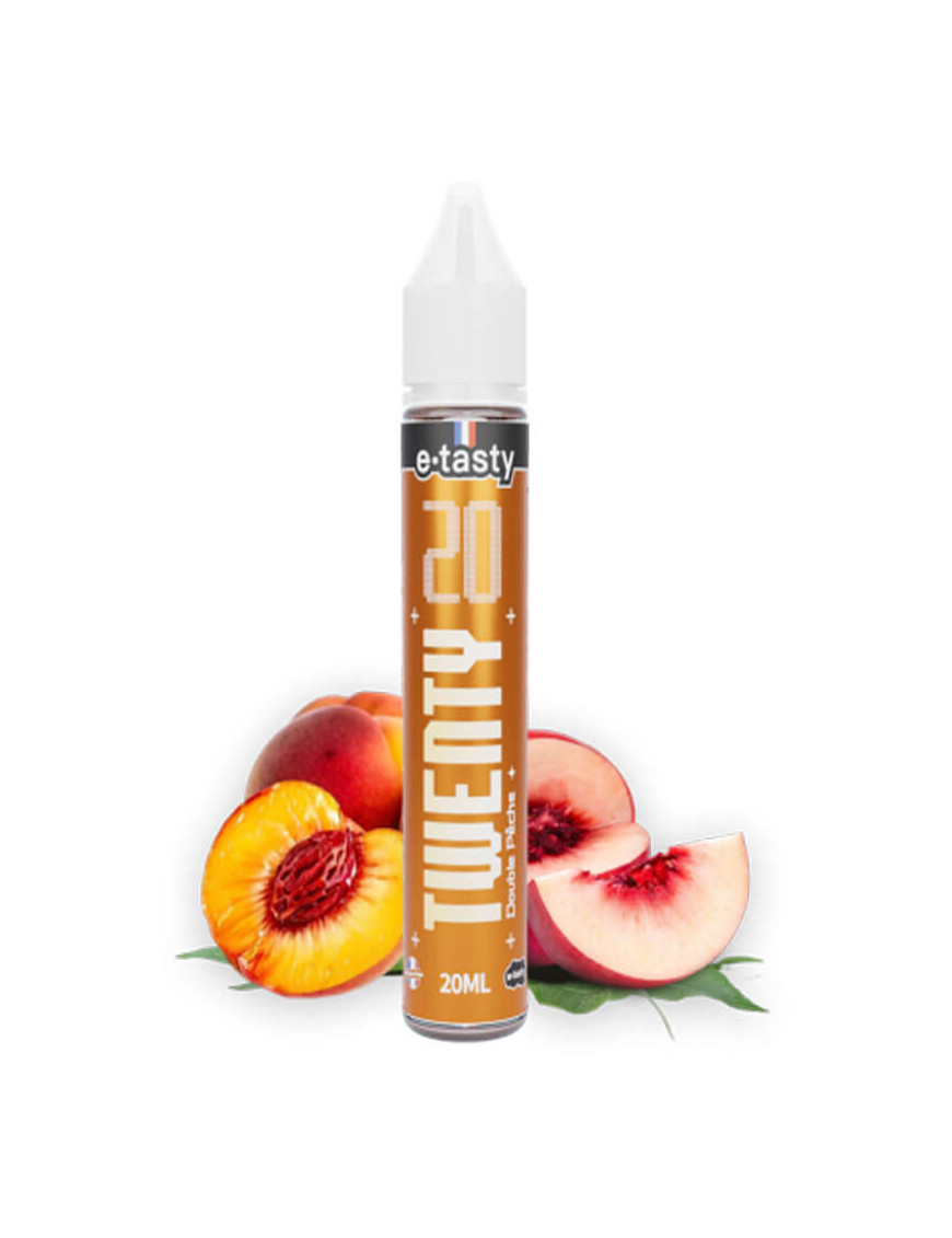 E-liquide Double Pêche 20 ml 0 mg E.Tasty