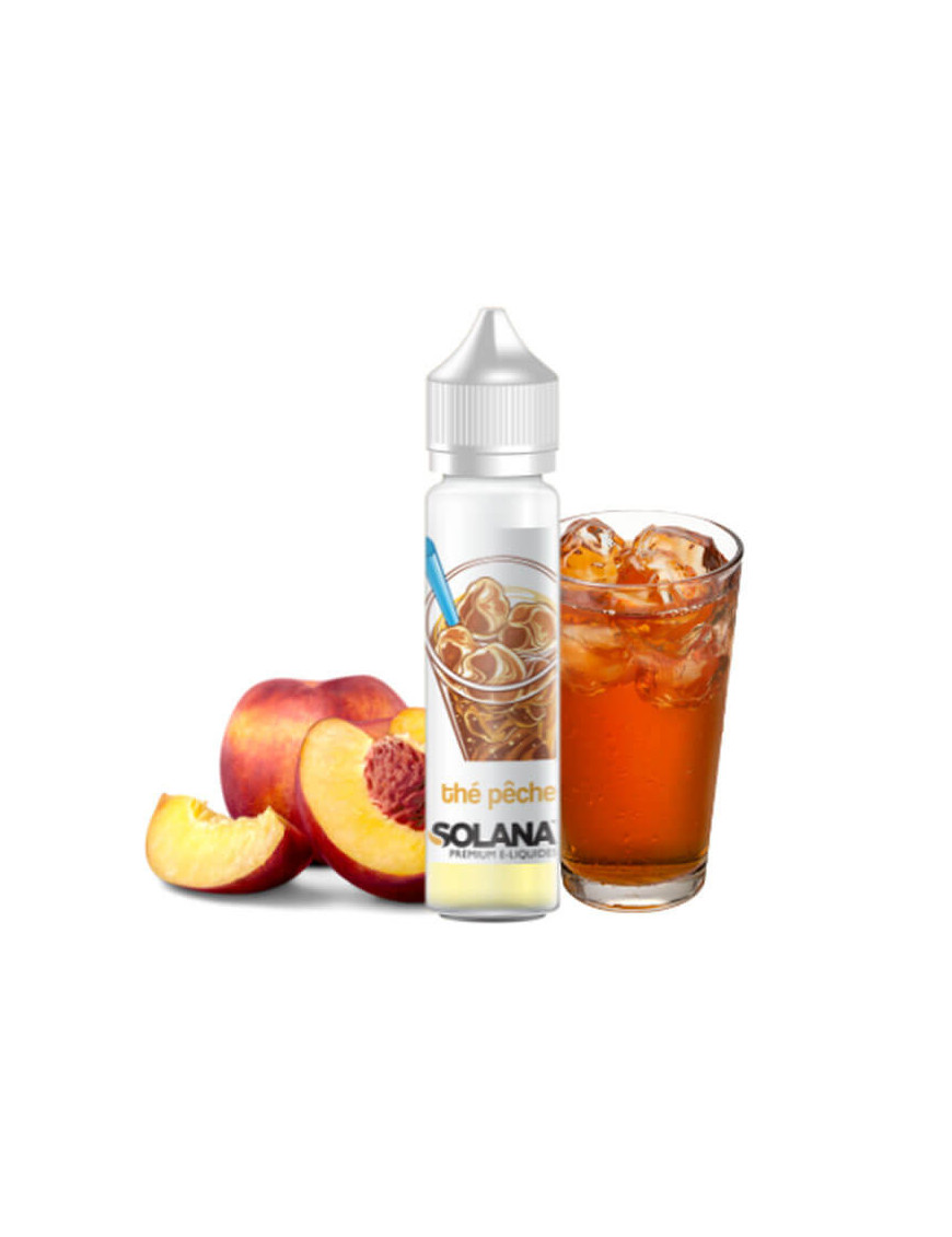 Thé Pêche 50ml - Getränke - Solana | E-Liquid Eistee Pfirsich Nektarine