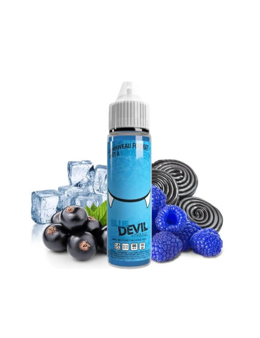 Blue Devil 0mg 50ml - Devil Original - Avap | E-Liquid blaue Himbeere, schwarze Johannisbeere, Lakritze, Frische