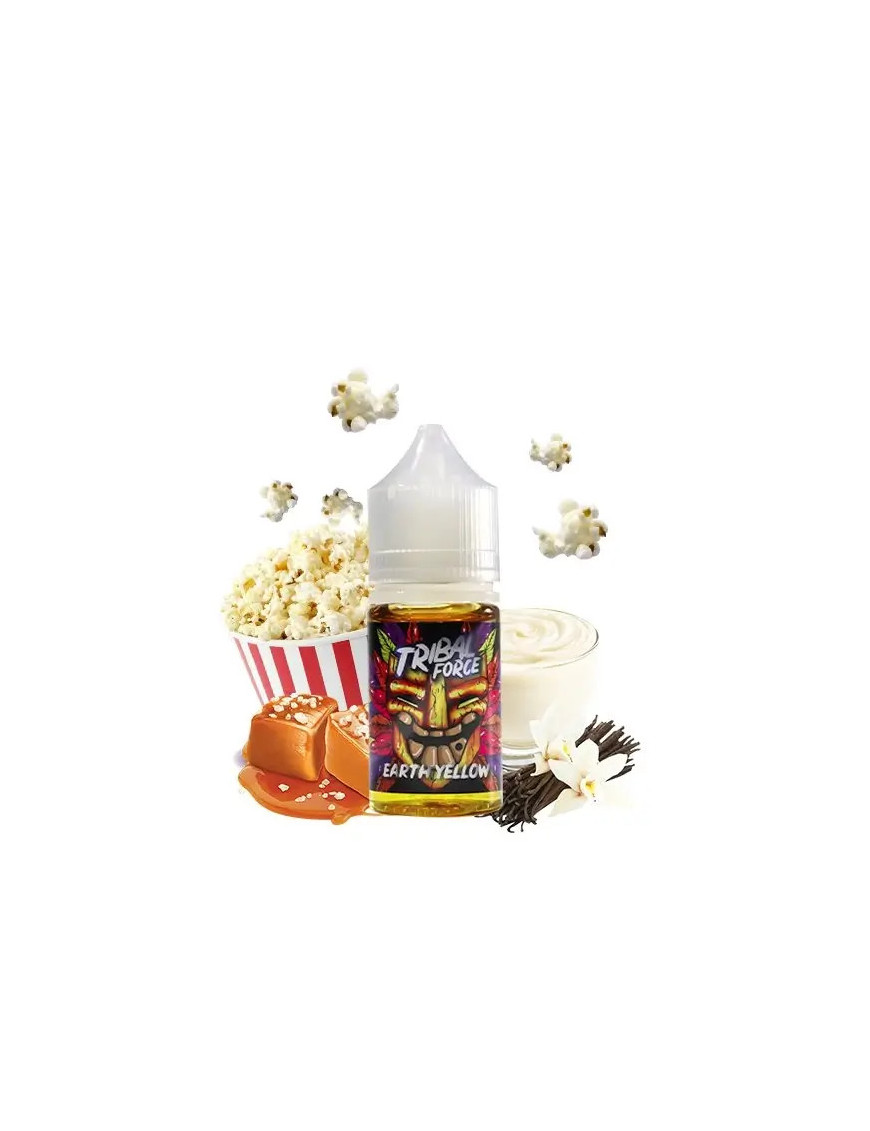 Earth Yellow Konzentrat 30ml - Tribal Force: Karamellisiertes Popcorn und Vanillepudding