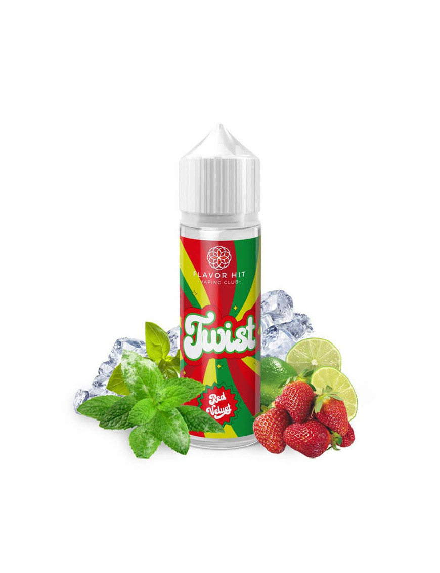 Red Velvet 0mg 50ml - Flavor Hit | E-Liquid Erdbeere, Minze, Basilikum und Limette