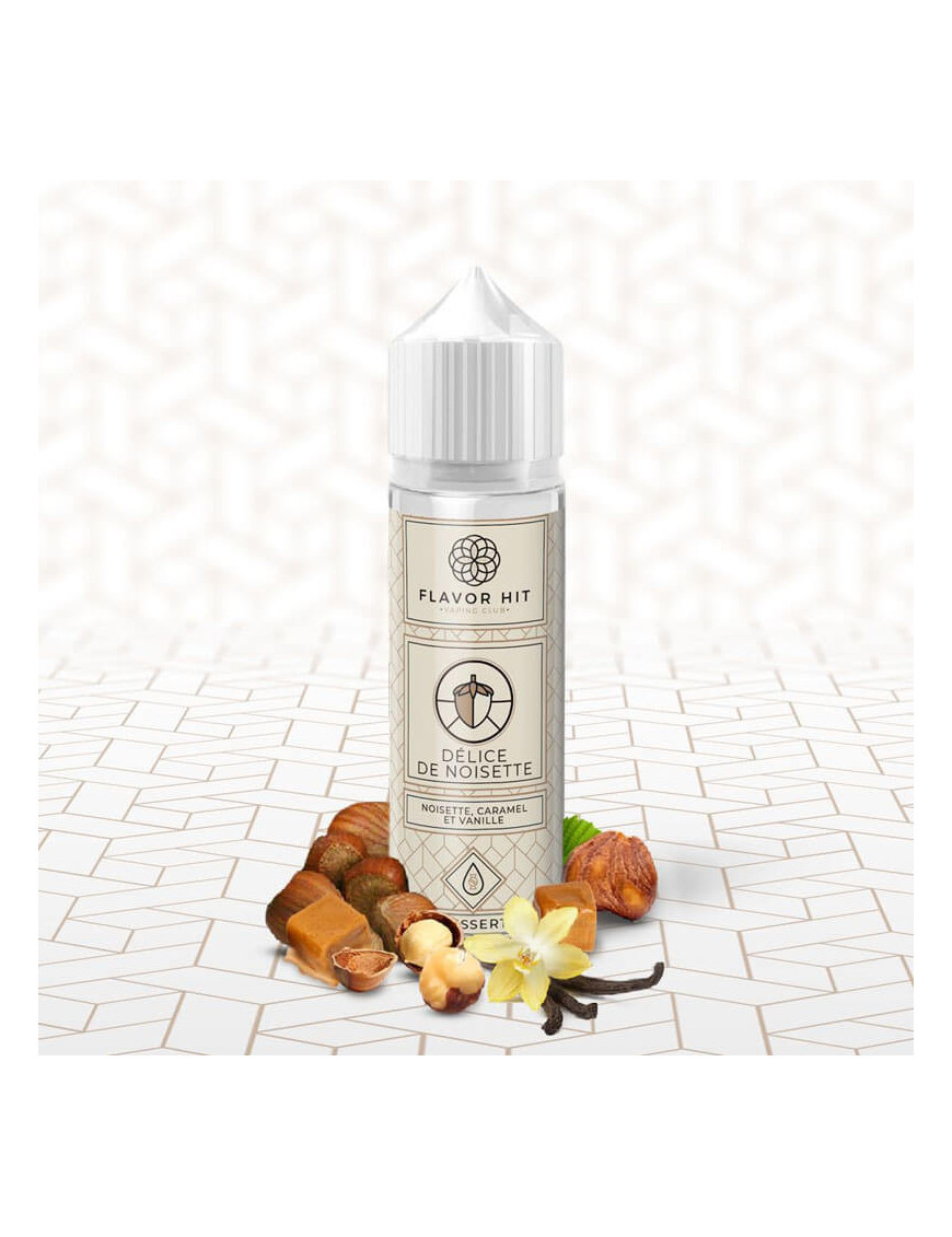 Délice de Noisette 0mg 50ml - Flavor Hit | E-liquide noisette, caramel et vanille
