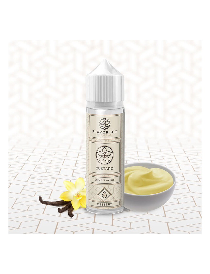 Custard 0mg 50ml - Flavor Hit | E-Liquid Vanillepudding mit Karamellnoten