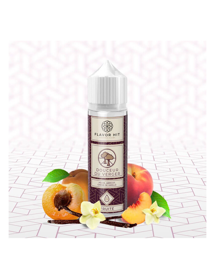Douceur du Verger 0mg 50ml - Flavor Hit | E-Liquid Pfirsich, Aprikose und Vanille