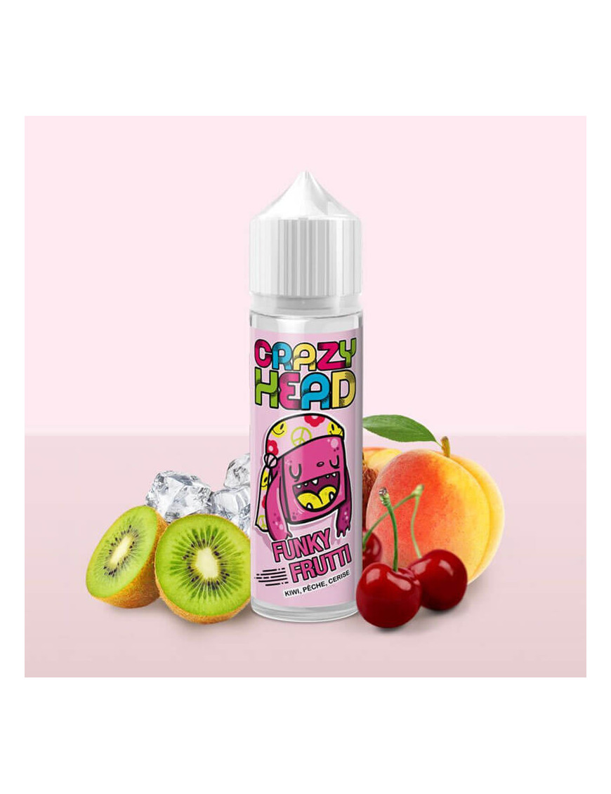 Funky Frutti 0mg 50ml - Flavor Hit | E-Liquid Pfirsich, Kiwi, Kirsche und Frische