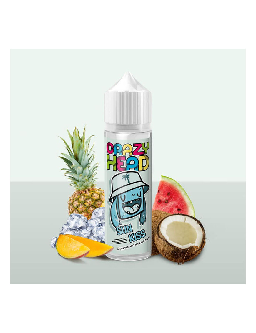 Sun Kiss 0mg 50ml - Flavor Hit | E-liquide coco, mangue, ananas, pastèque et fraîcheur Sun Kiss 0mg 50ml - Flavor Hit | E-liquide coco, mangue, ananas, pastèque et fraîcheur