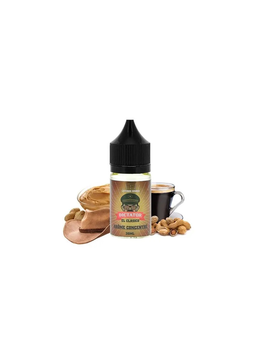 El Clasico Aroma Konzentrat 30ml - Dictator Savourea: DIY-Aroma mit Blondtabak, Kaffee und Erdnussbutter