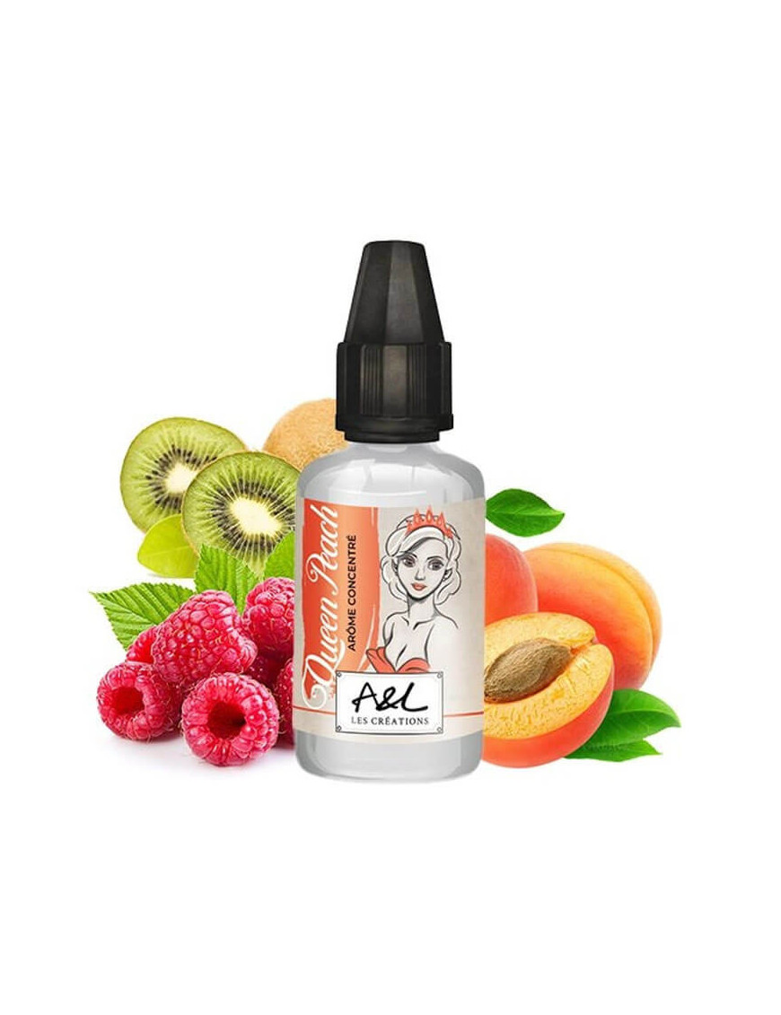 Queen Peach Konzentrat 30ml – Les Créations – A&L | Pfirsich, Himbeere, Kiwi Aroma