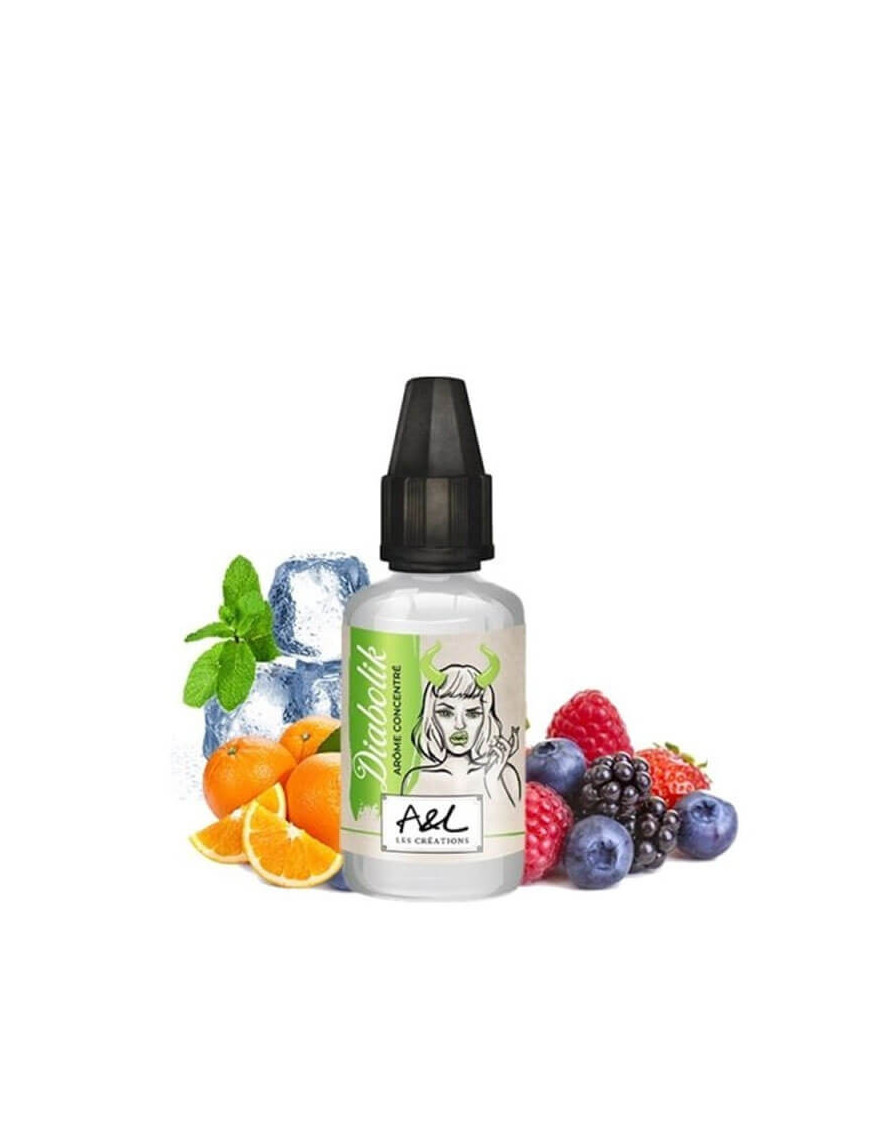 Diabolik Konzentrat 30ml – Les Créations – A&L | Zitrusfrüchte, rote Beeren, grüne Minze Aroma