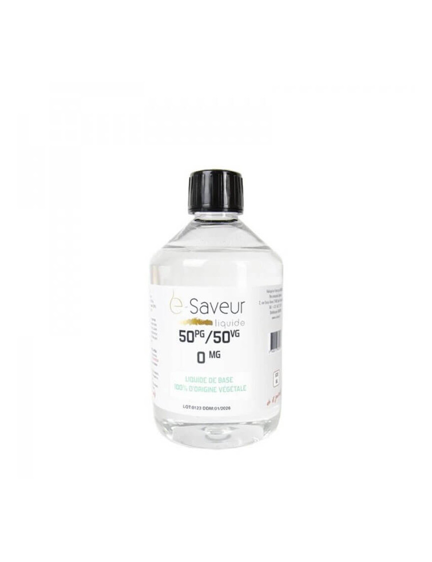 Basis 50PG / 50VG 500ml – e-Saveur