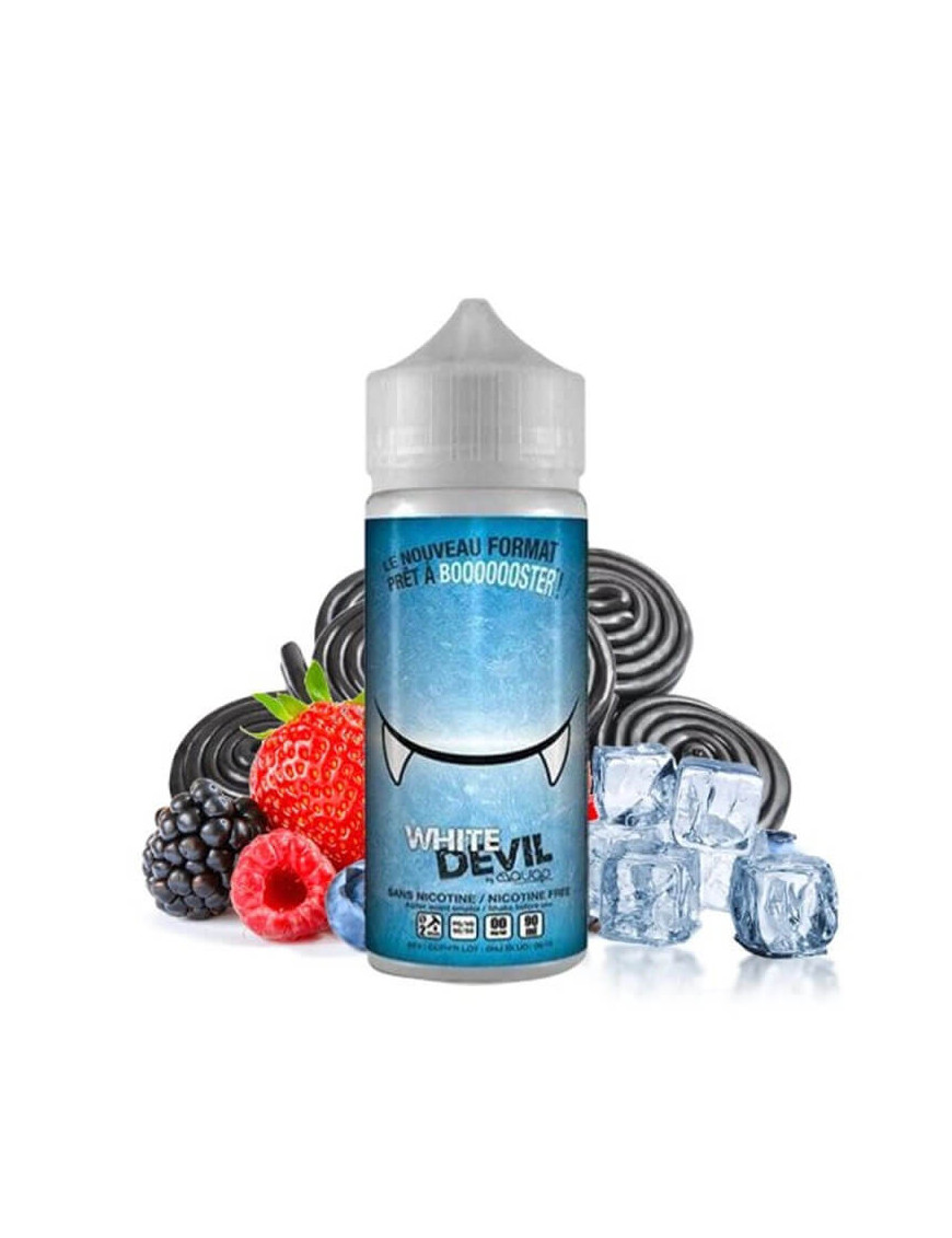 White Devil 0 mg 100 ml – Minze Rote Früchte Lakritz E-Liquid – Avap