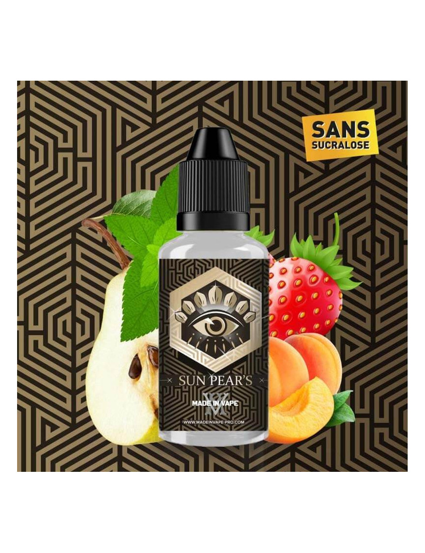 Sun Pears 30 ml – Aroma Birne Erdbeere Aprikose Minze – Wink – Made In Vape
