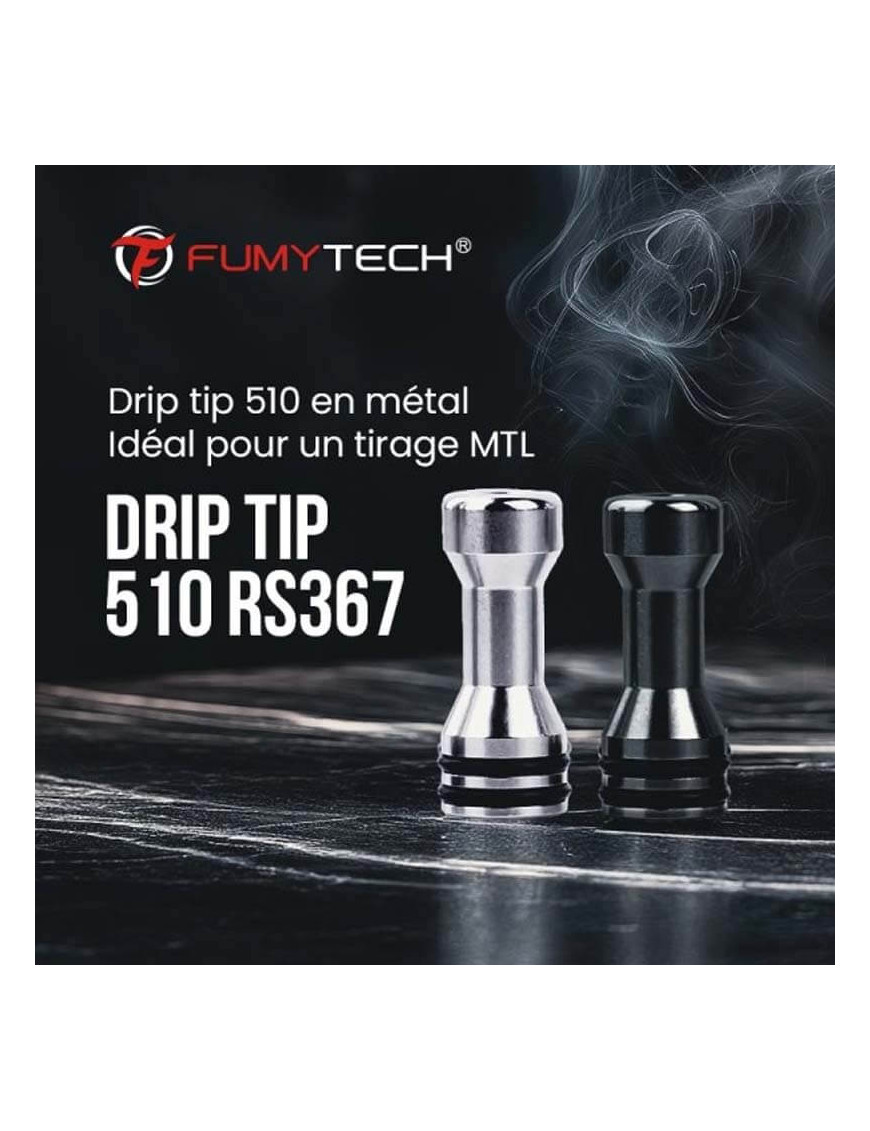 Drip Tip 510 RS367 – Fumytech | Embout métallique MTL/RDL