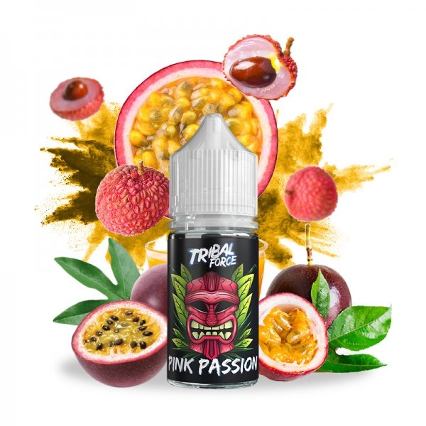 Concentré Pink Passion 30ml de Tribal Force avec fruits de la passion et litchis